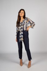 Tnica estampada lazo