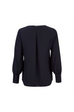 V-neck blouse with long sleeves