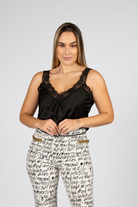 Lingerie-style top
