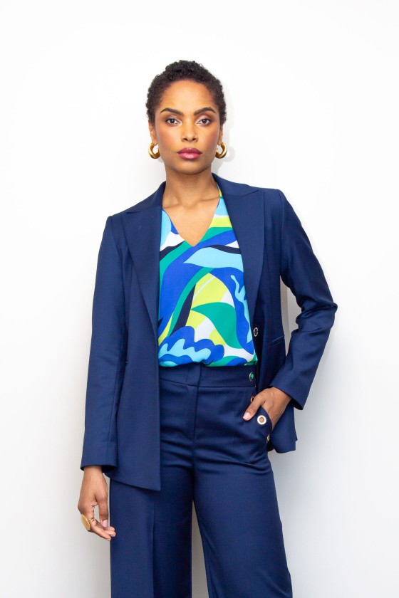 Long fitted blazer