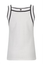 Top com detalhes contrastantes