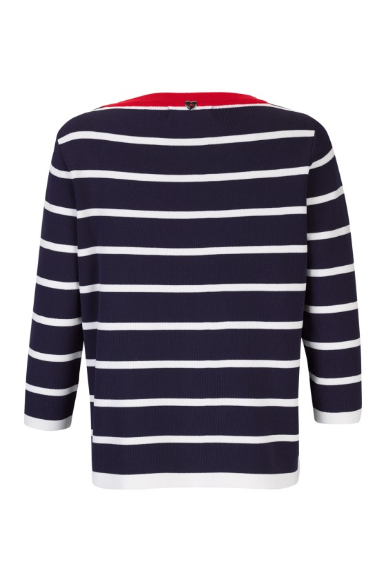 Striped knitted jumper