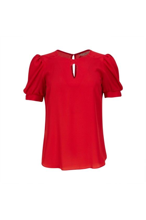 Blouse with cross details