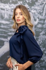 3D flower blouse