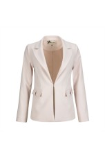 Blazer clssico com colchete oculto