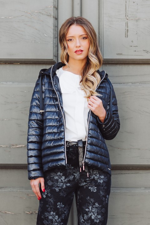Parka acetinada