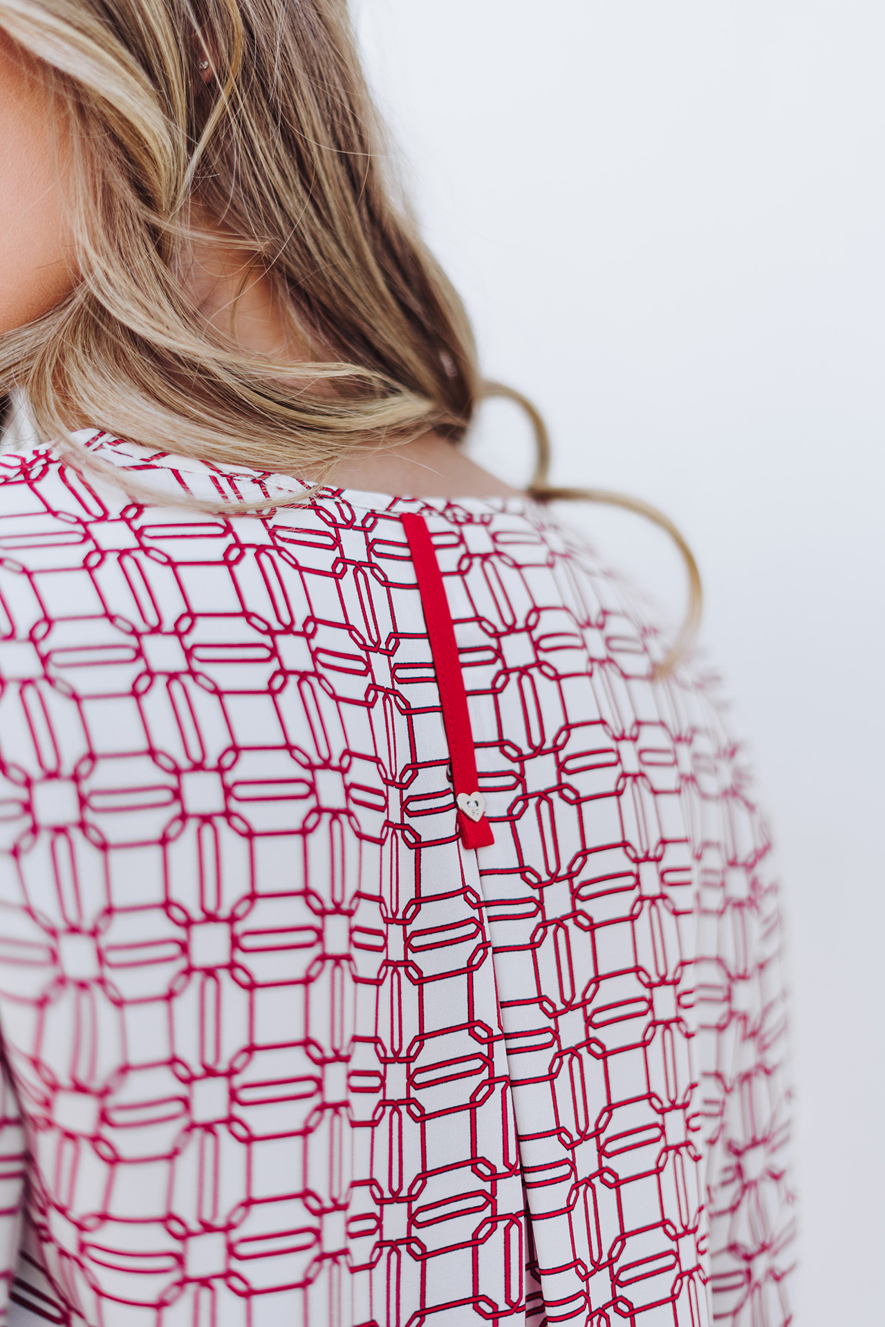 Túnica con lazo estampada