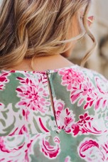 Blouse with overlapping layers