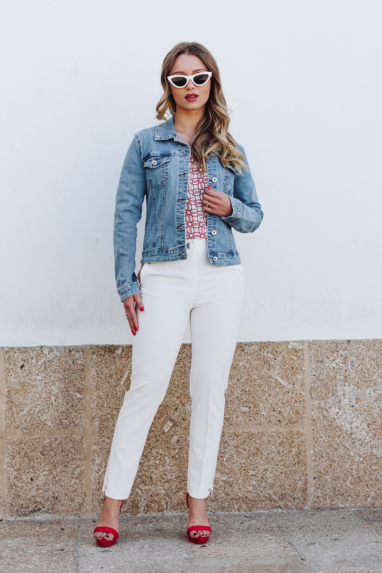 Túnica con lazo estampada