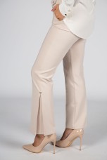Split-detail flared trousers