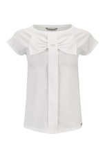 Cotton t-shirt with  a bow