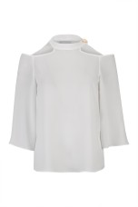 Blouse with open shoulders