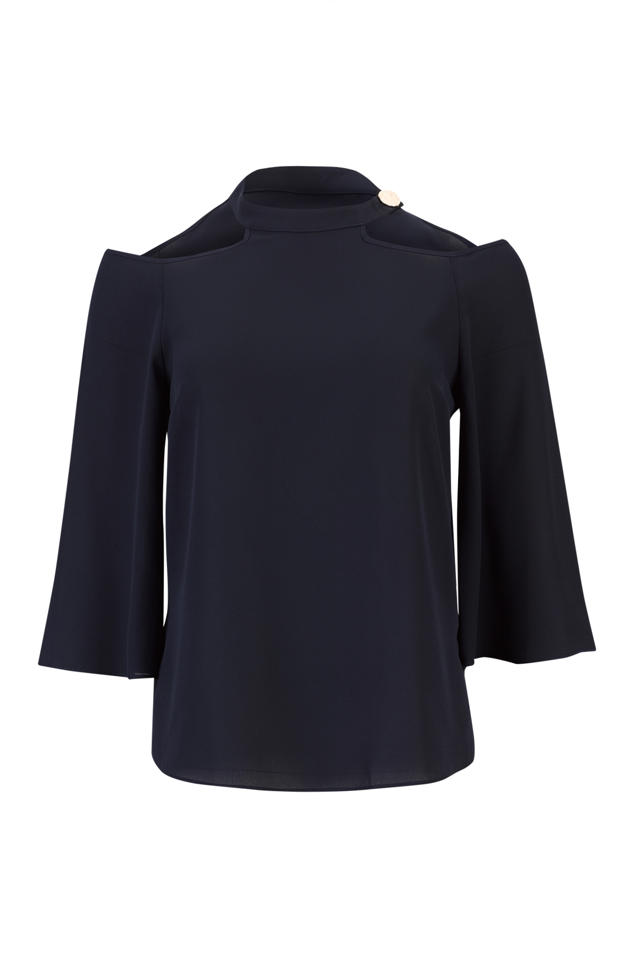 Blouse with open shoulders