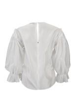 Organza effect blouse