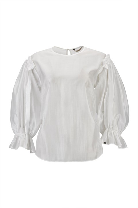Organza effect blouse