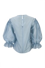 Organza effect blouse