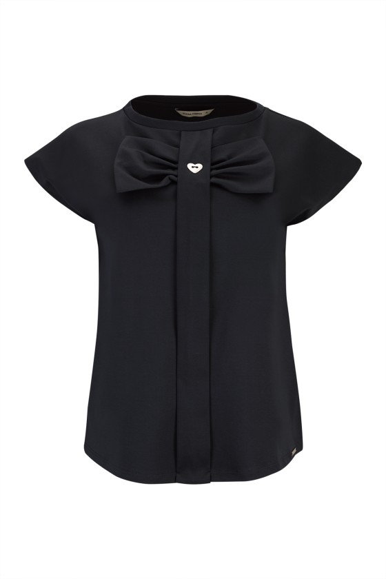 T-shirt de algodo com lao