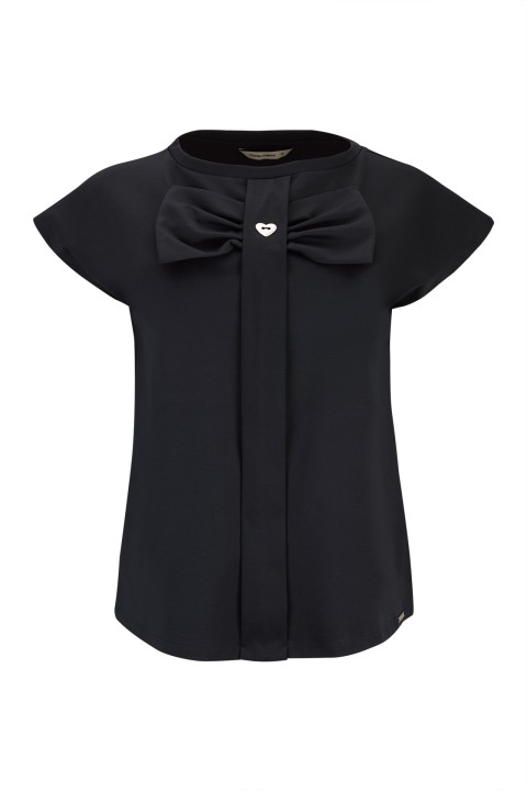 Cotton t-shirt with  a bow