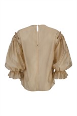 Organza effect blouse