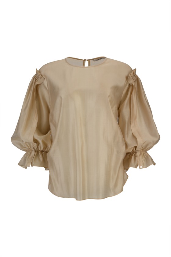 Organza effect blouse
