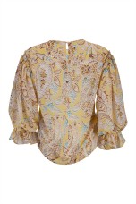 Blouse with balloon sleeves