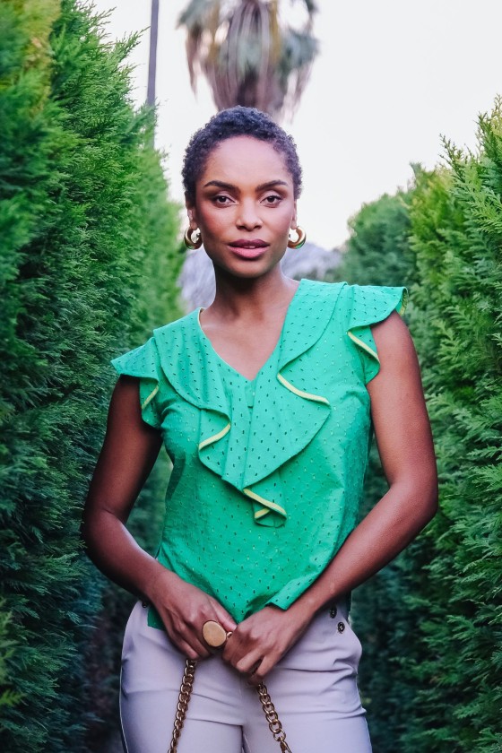 English embroidery blouse