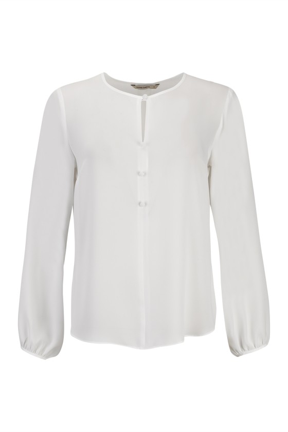 Lined button blouse