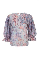 Blouse with balloon sleeves