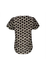 Tnica polka dot com botes laterais
