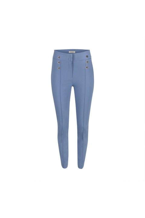 Skinny trousers with 3 front buttons