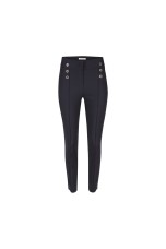 Skinny trousers with front buttons