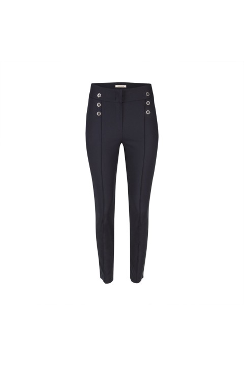Calas skinny com botes  frente