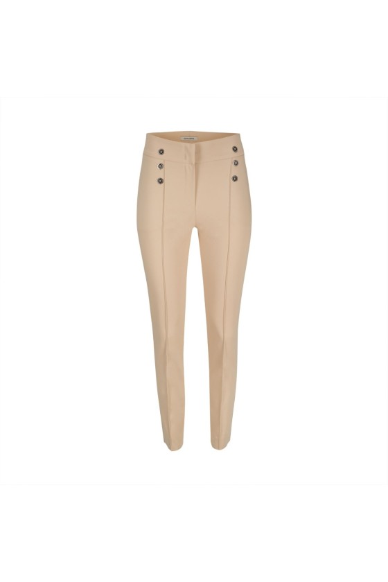 Skinny trousers with front buttons