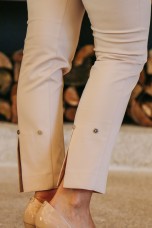 Skinny trousers with front buttons
