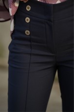 Skinny trousers with front buttons