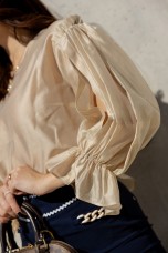 Tnica efecto organza