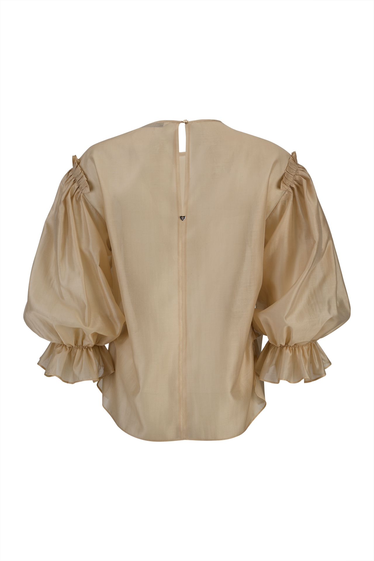 Organza effect blouse