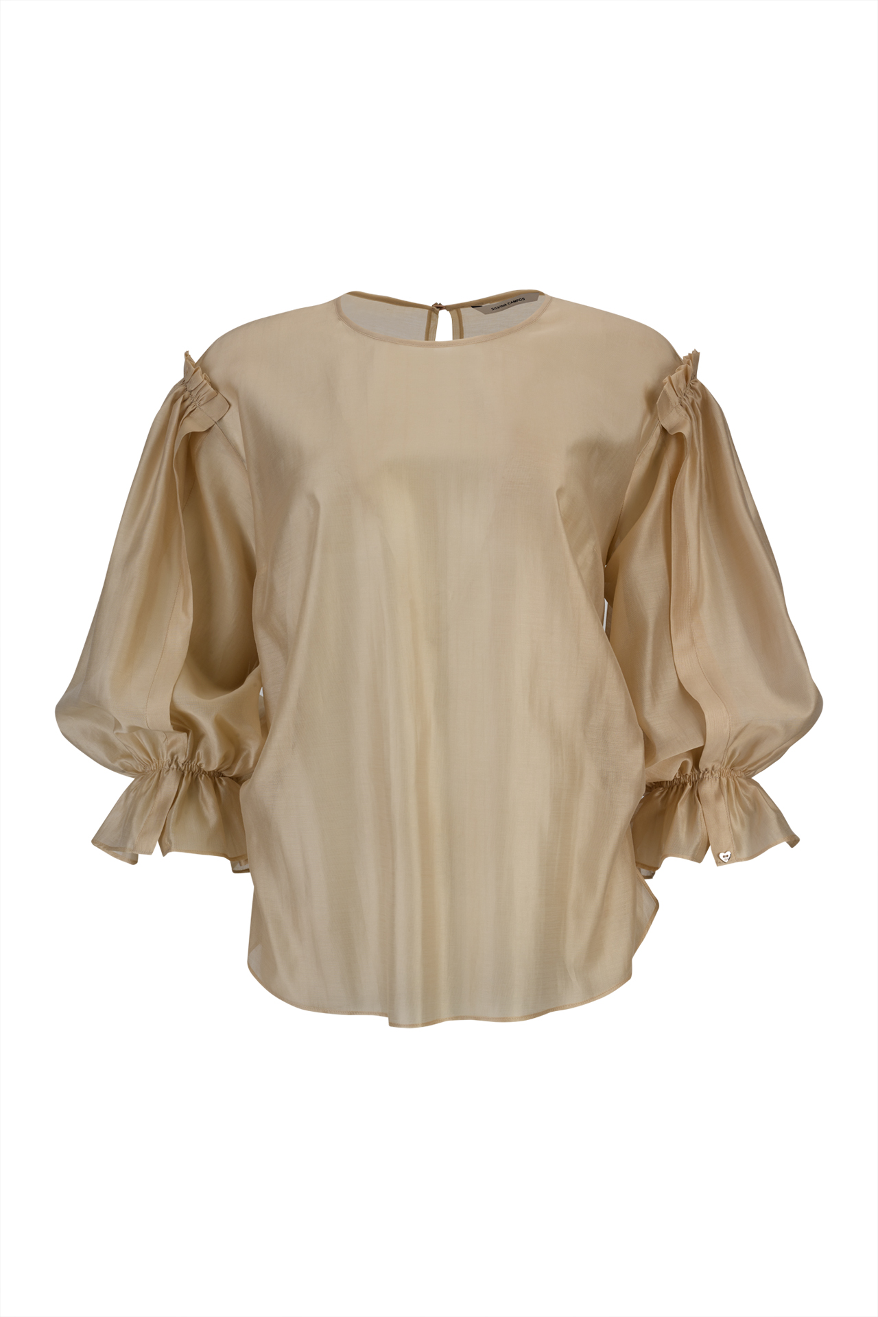 Organza effect blouse