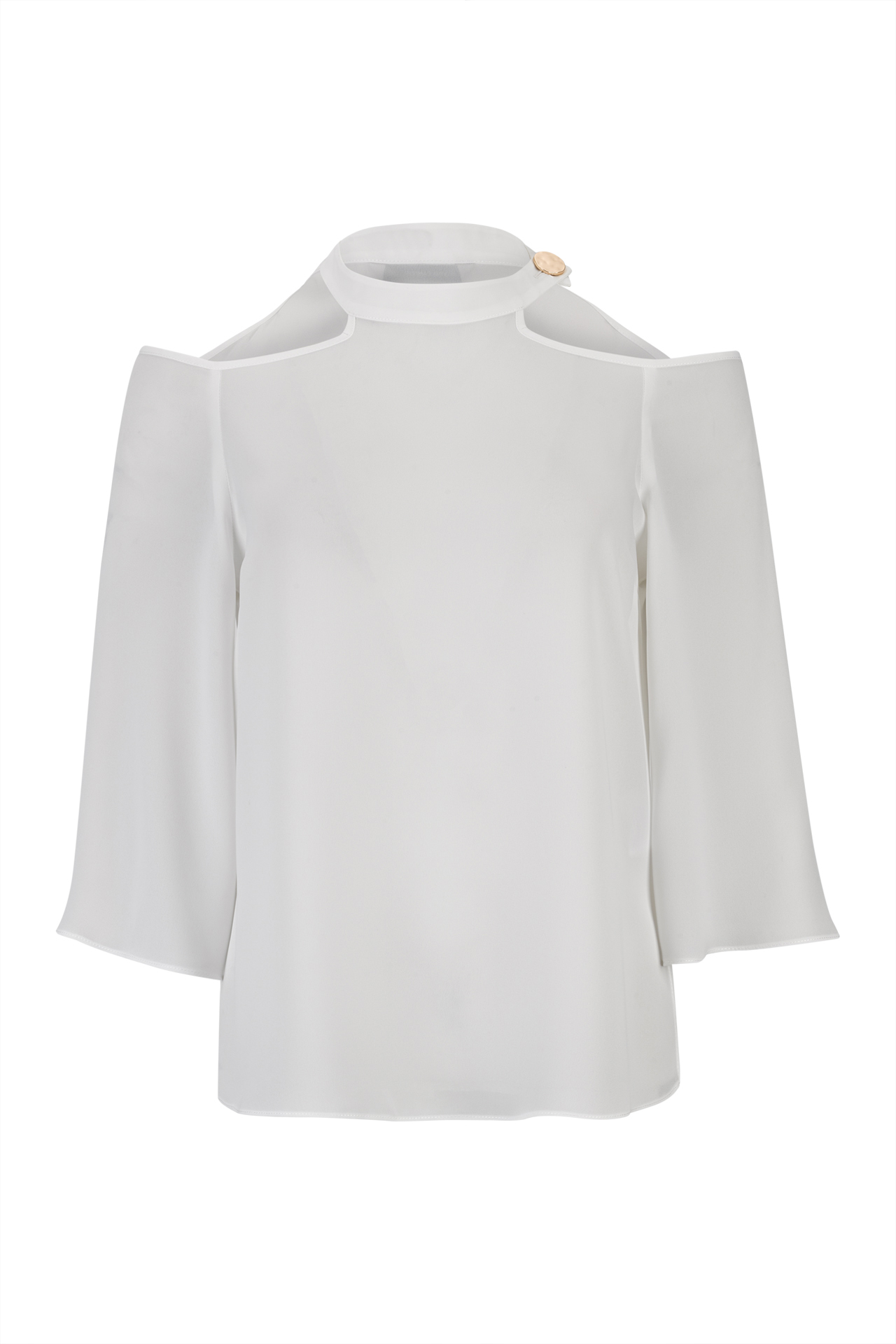 Blouse with open shoulders