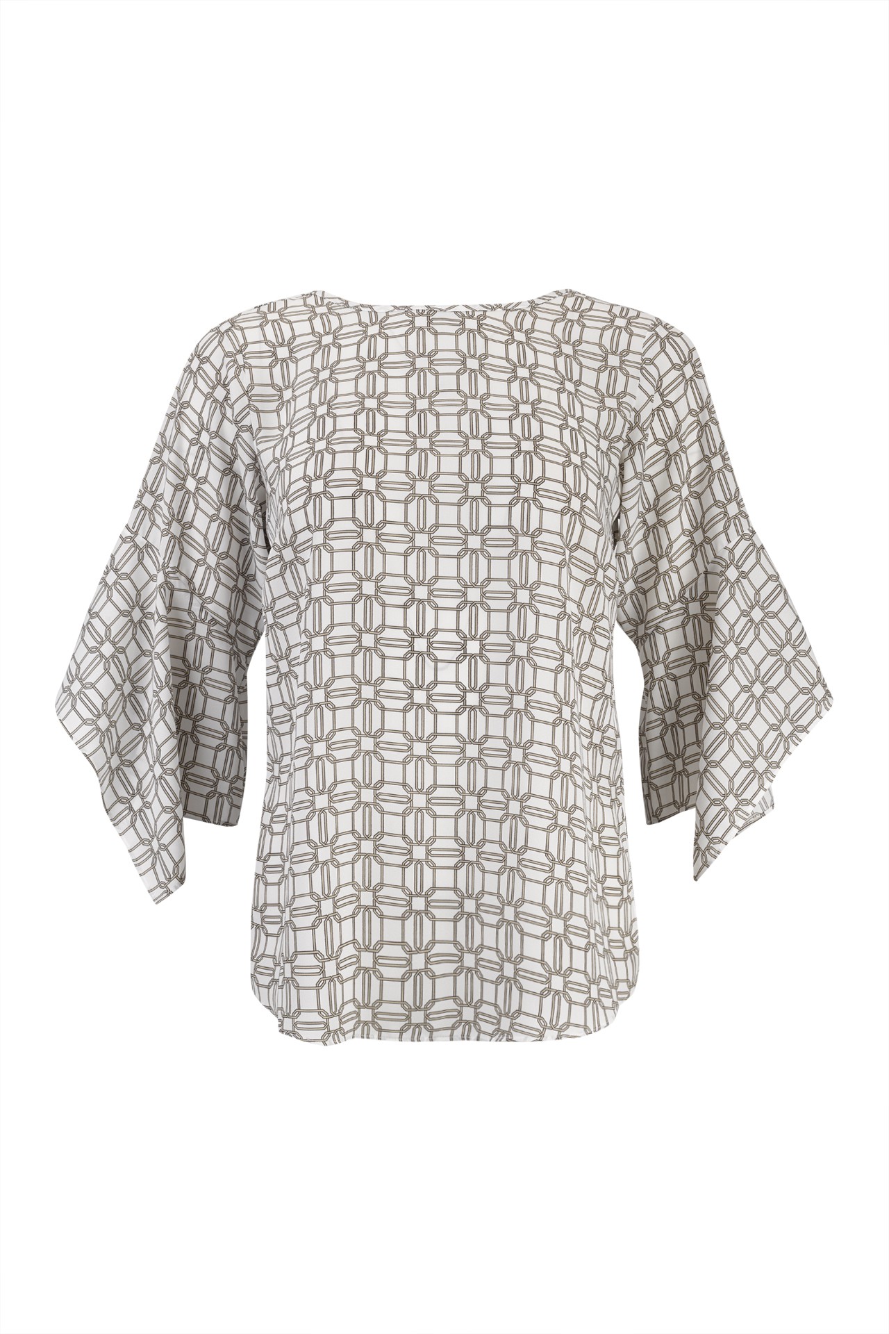Blouse with back bow