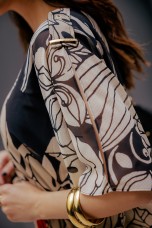Poncho-style blouse