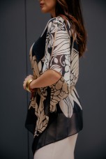 Poncho-style blouse