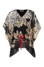 Poncho-style blouse