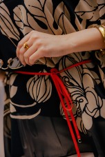 Poncho-style blouse