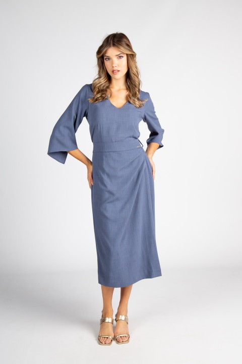 Vestido corrente dourada