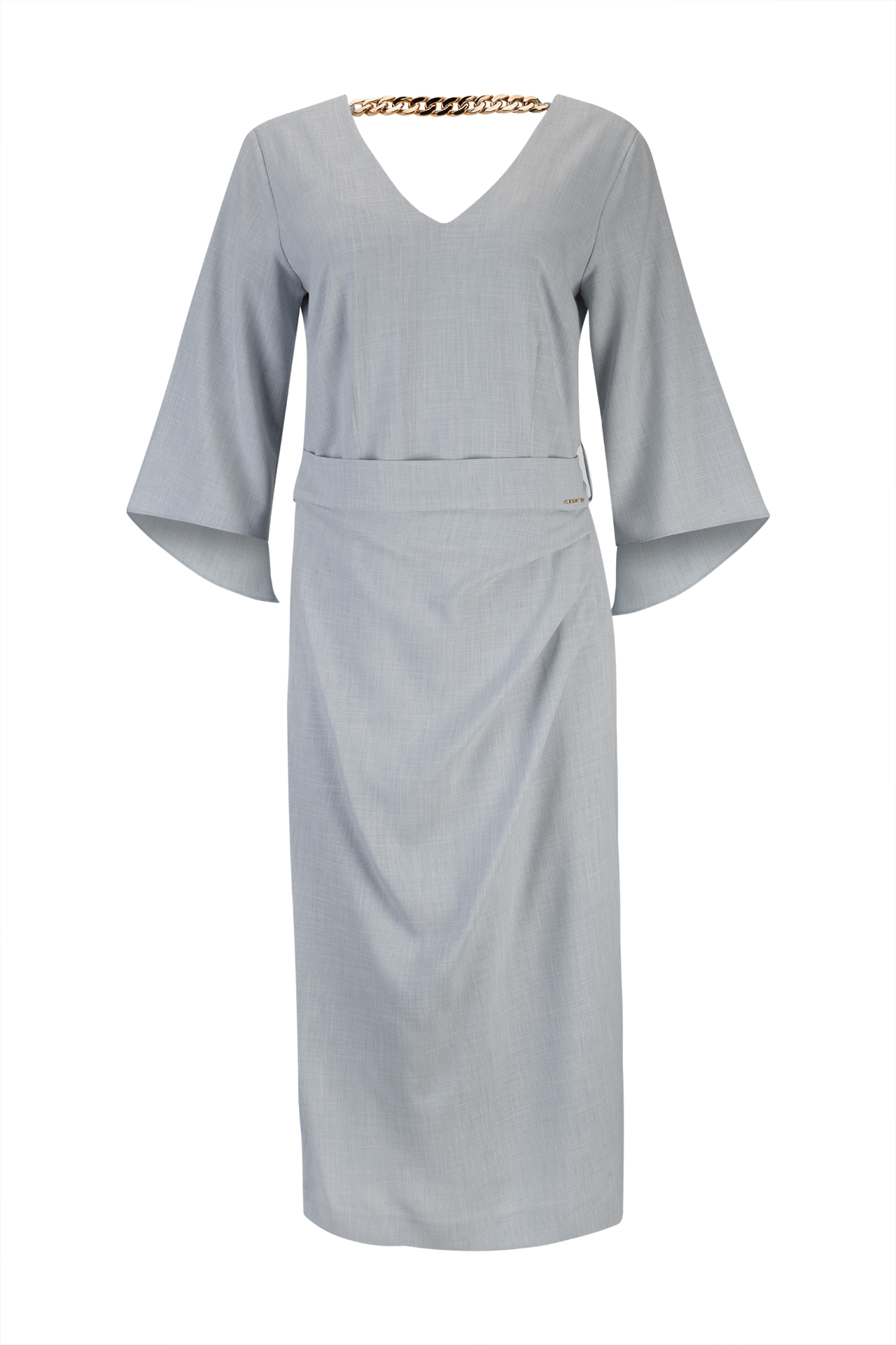 Vestido corrente dourada