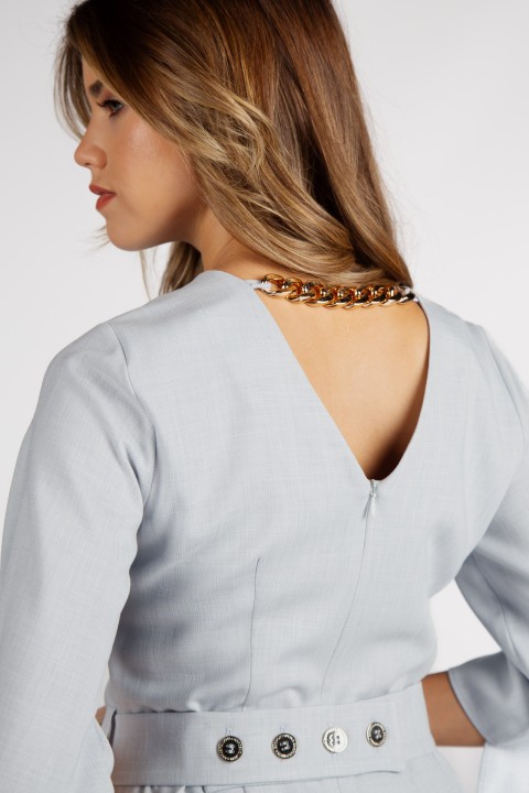 Dress with gold chain Dress with gold chain