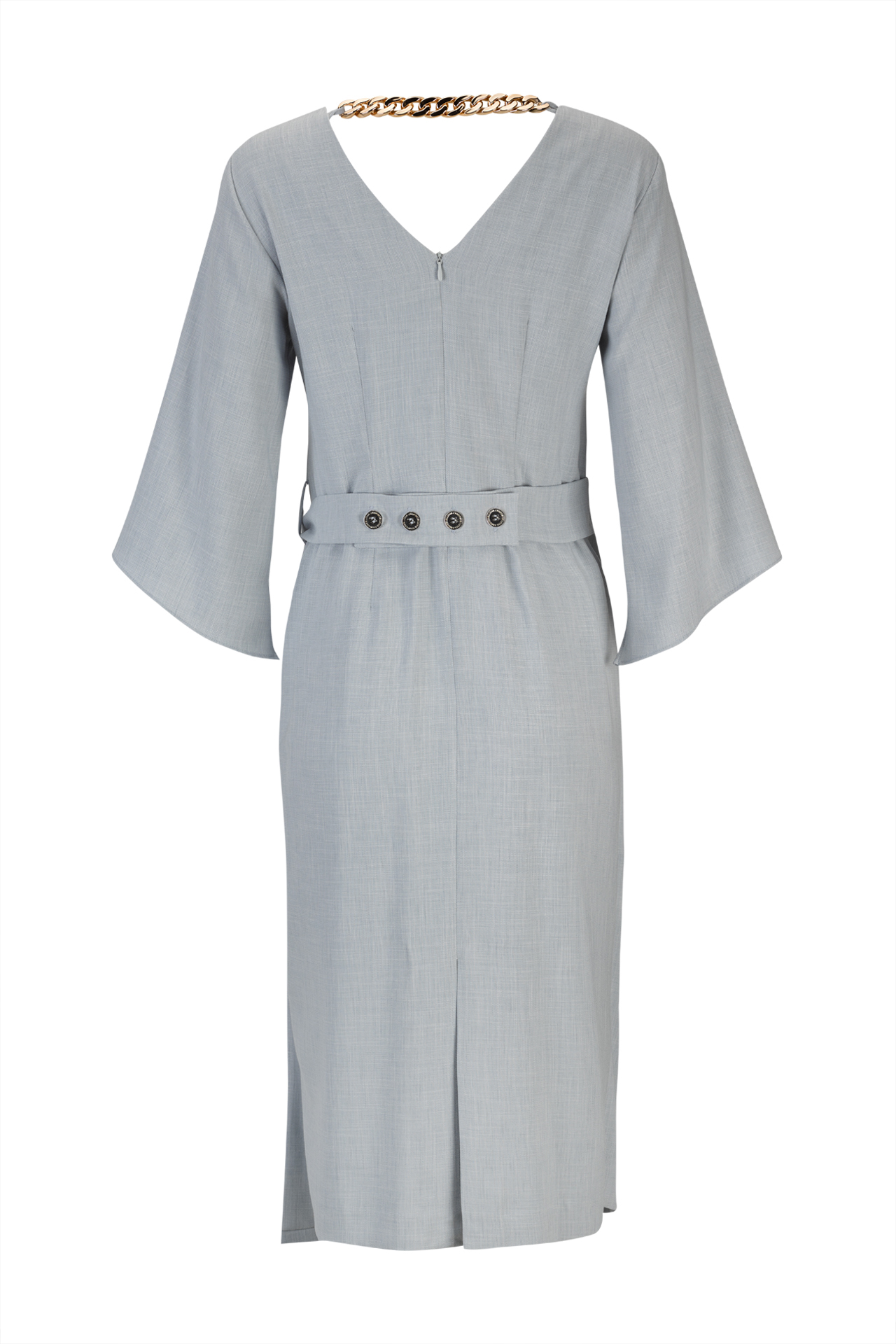 Vestido corrente dourada