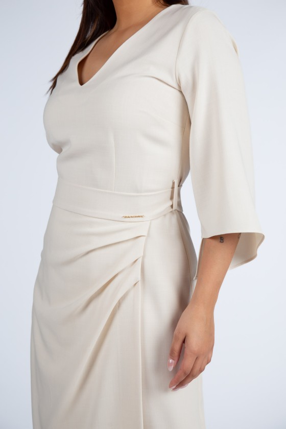 Dress with gold chain
