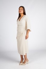 Dress with gold chain